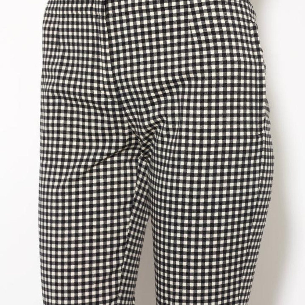 Prada Wool Black/White Check Pants